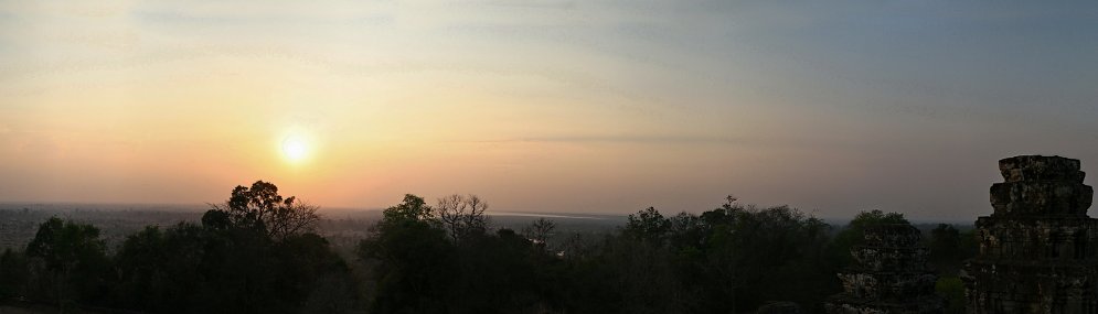 Kambodscha Sonnenuntergang Panorama