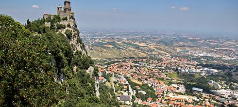 Burg San Marino Panoramabild