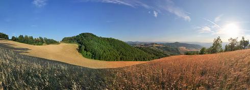 Felder Italien Panoramabild