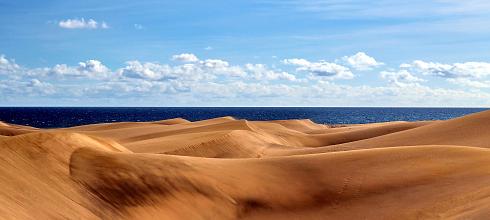 Goldener Sand Panoramabild