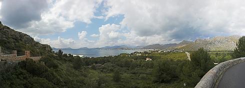 Mallorca Ausblick Panoramabild