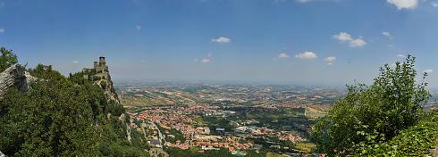 Panorama San Marino Panoramabild