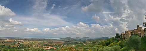 Landschaft Toscana Panoramabild